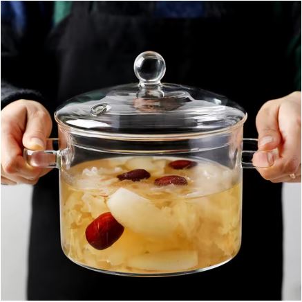 Durable Glass Stovetop Cooking Pot - Yeezlab