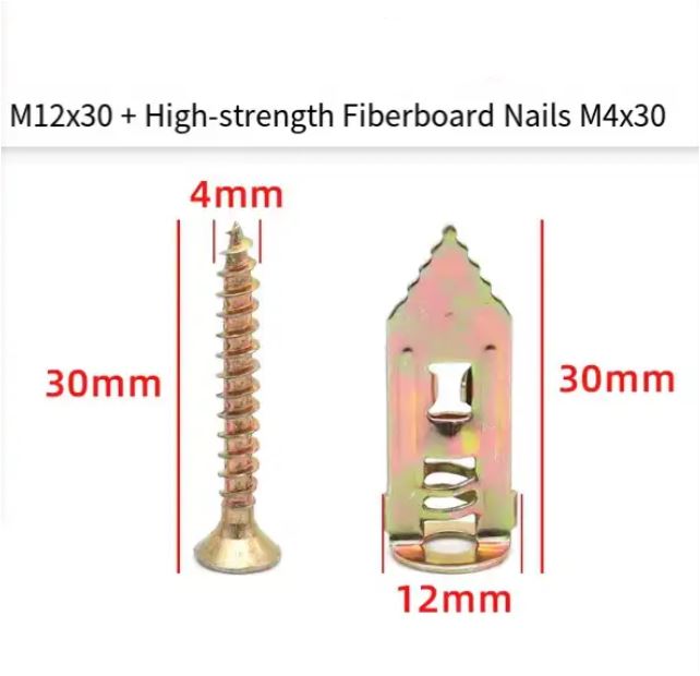 Strong Steel Wall Anchors for Drywall, No Drill Needed