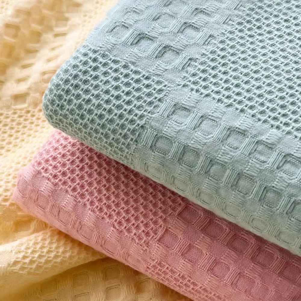 Soft Organic Waffle Weave Blanket