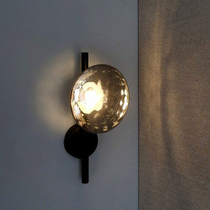 Minimalist Round Glass Wall Light