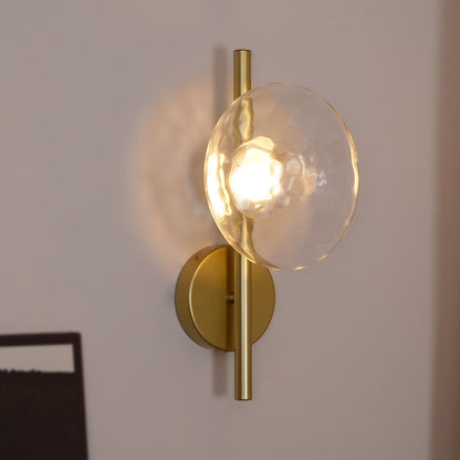 Minimalist Round Glass Wall Light