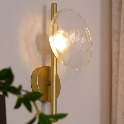 Minimalist Round Glass Wall Light