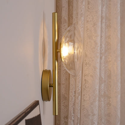 Minimalist Round Glass Wall Light