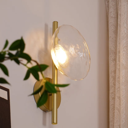 Minimalist Round Glass Wall Light