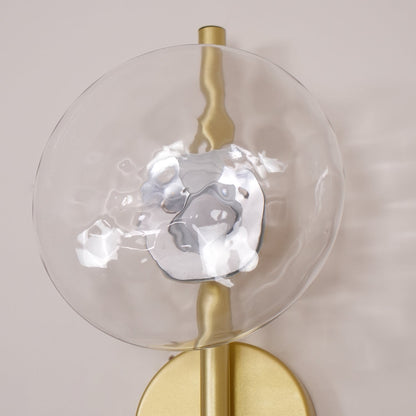 Minimalist Round Glass Wall Light