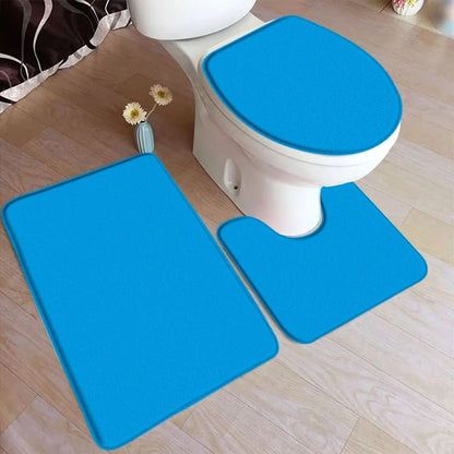 Soft 3-Piece Bathroom Rug Set with Grip - Yeezlab