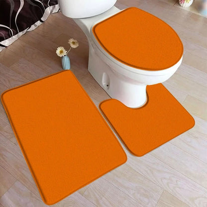 Soft 3-Piece Bathroom Rug Set with Grip