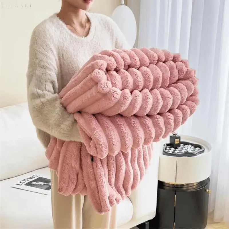 Ultra Soft Fleece Throw Blanket Warm Cozy