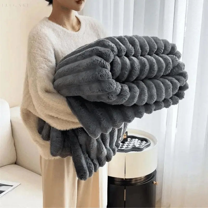 Ultra Soft Fleece Throw Blanket Warm Cozy