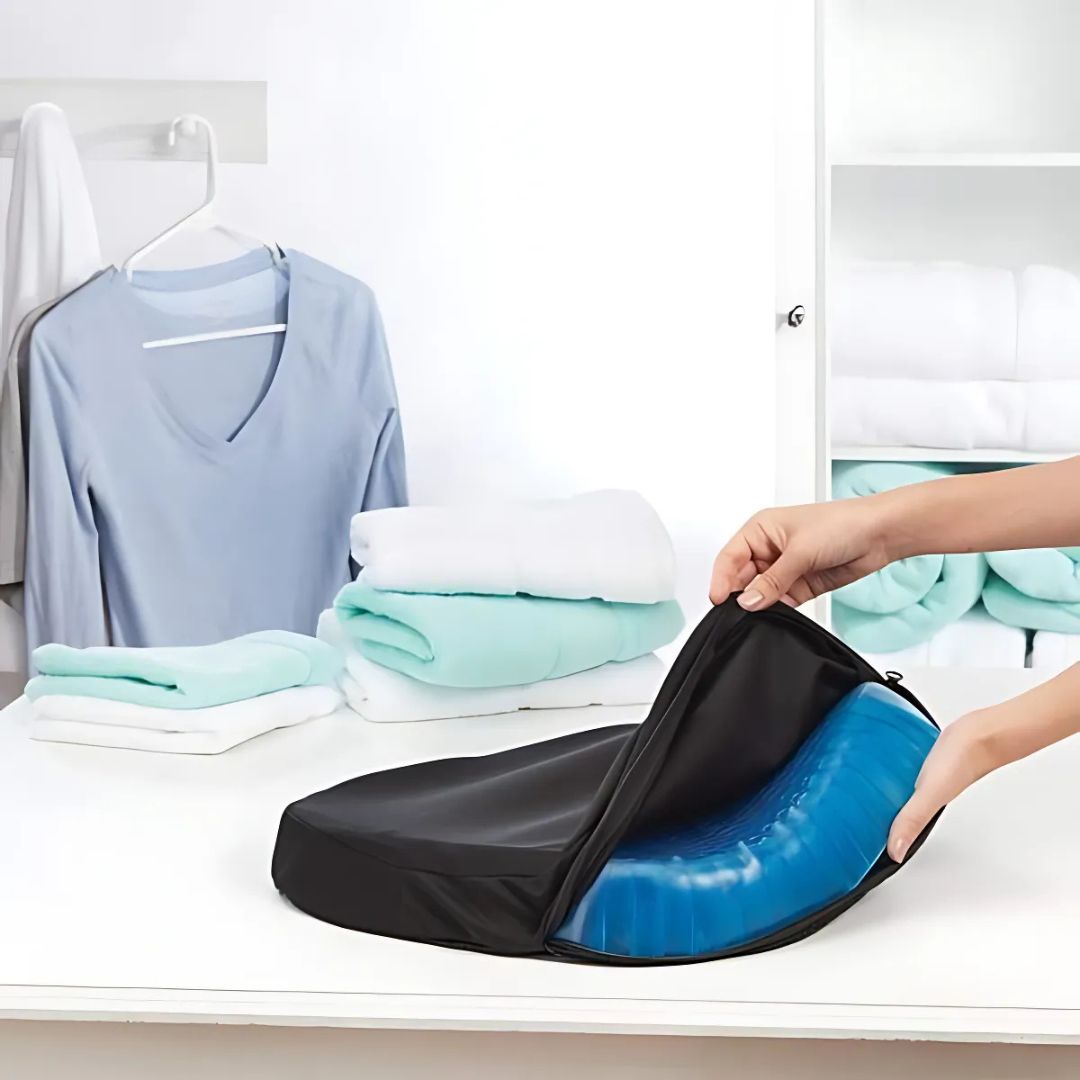 Orthopedic Gel Seat Cushion – Memory Foam Office Chair Pad for Desk, Car and Home