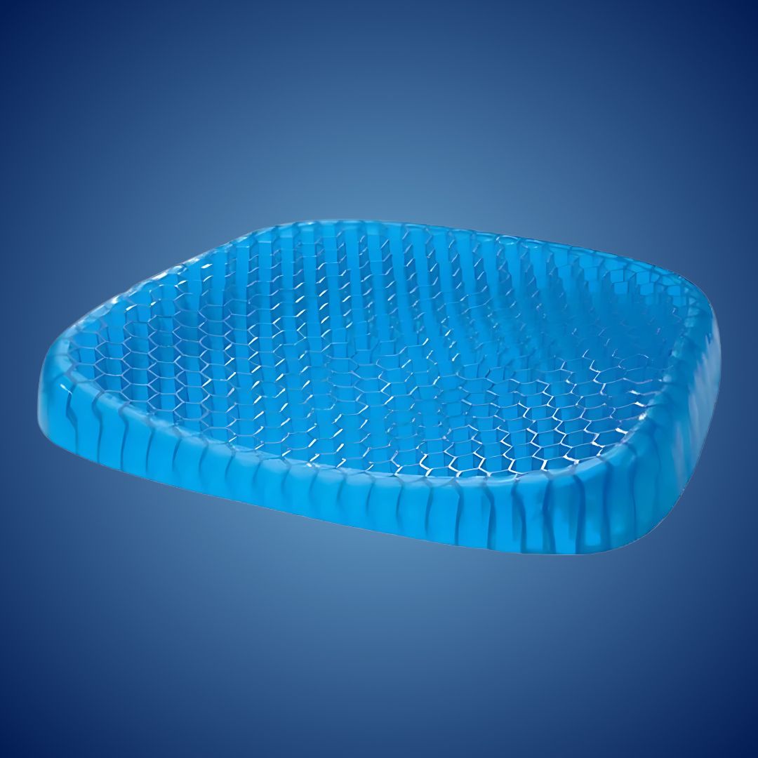 Orthopedic Gel Seat Cushion – Memory Foam Office Chair Pad for Desk, Car and Home