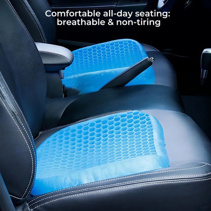 Orthopedic Gel Seat Cushion – Memory Foam Office Chair Pad for Desk, Car and Home