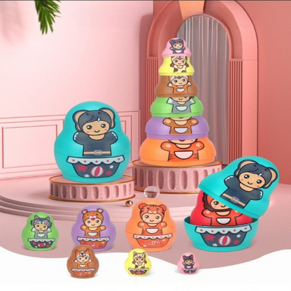 Fun Learning Stacking Russian Dolls