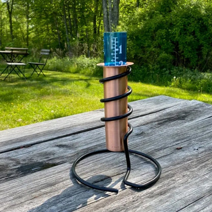Accurate Copper Rain Gauge for Home Yard Water Measurement