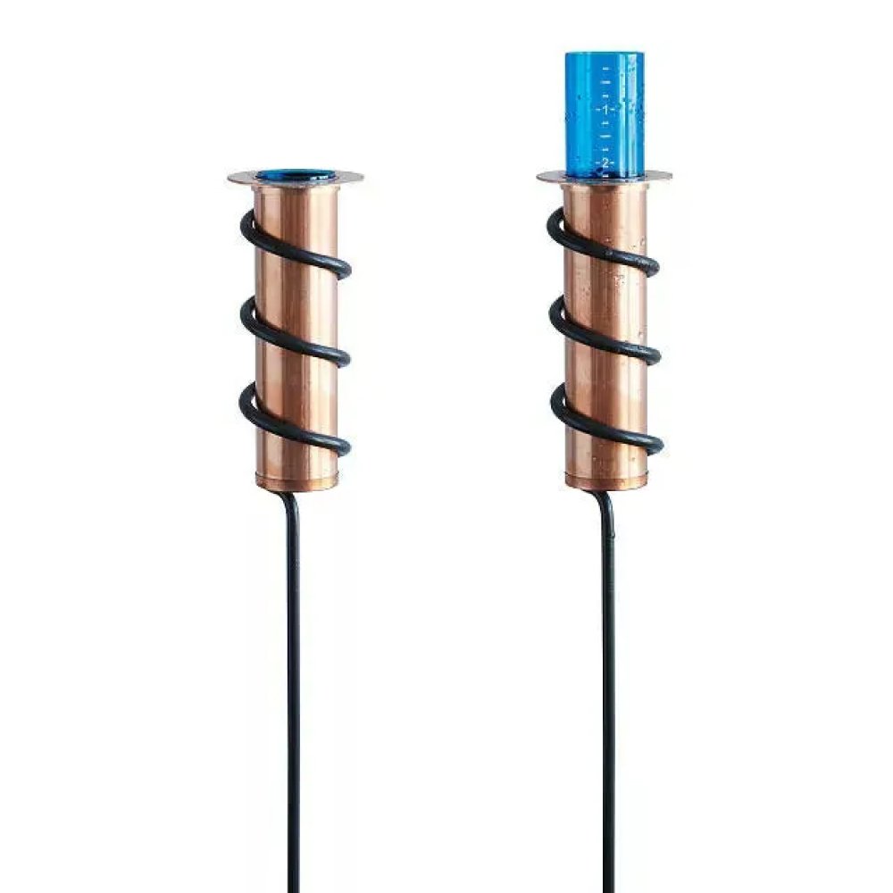 Accurate Copper Rain Gauge for Home Yard Water Measurement