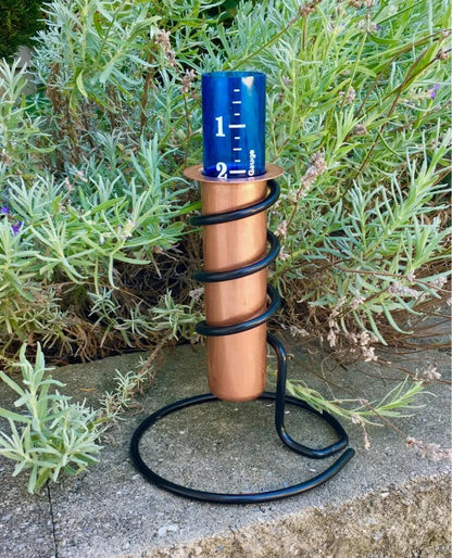 Accurate Copper Rain Gauge for Home Yard Water Measurement