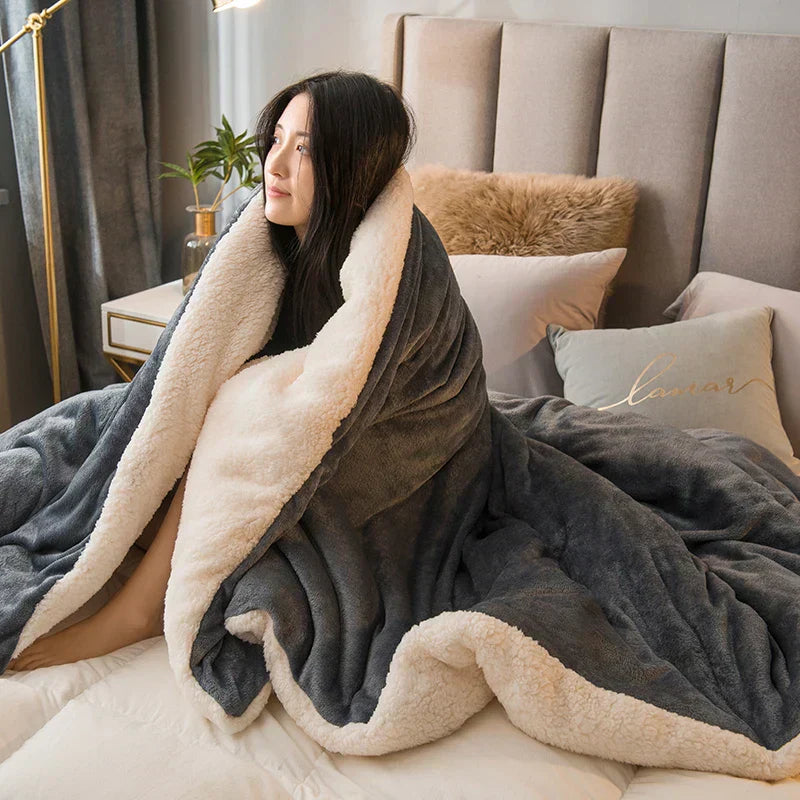 Soft Plush Reversible Winter Blanket - Yeezlab
