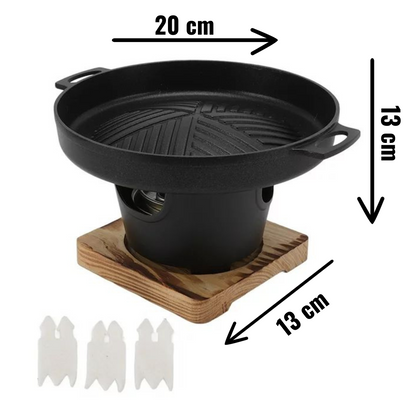 Compact Portable Gas BBQ Grill Set