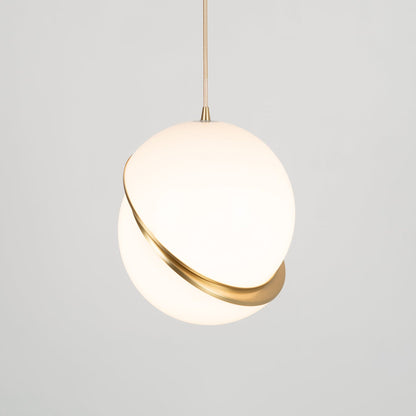 Elegant Glass Moon Pendant Lighting Fixture