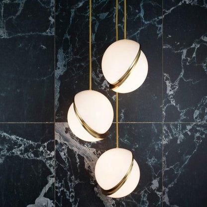 Elegant Glass Moon Pendant Lighting Fixture