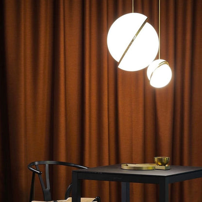 Elegant Glass Moon Pendant Lighting Fixture