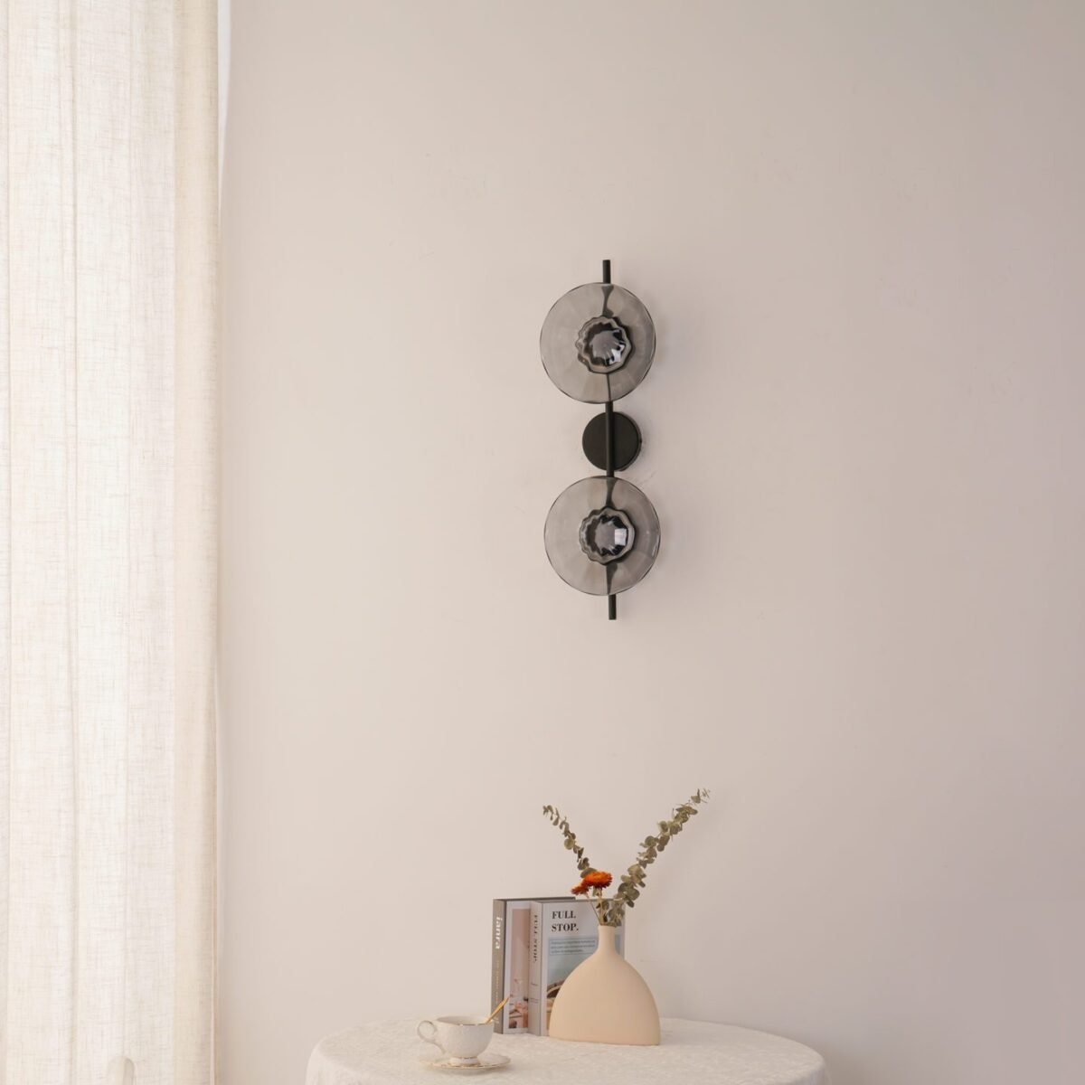 Minimalist Round Glass Wall Light