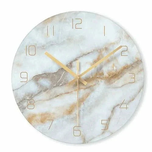 Luxury Marble Effect Wall Clock