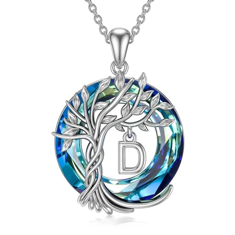 Natural Tree Crystal Pendant Necklace