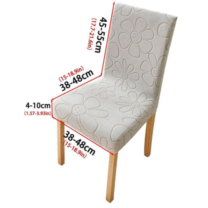 Stretchy Floral Dining Chair Protector