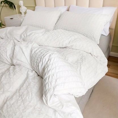 Soft Plush Ruffled Duvet Cover