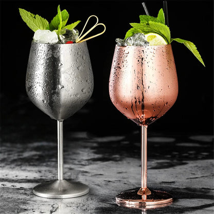 Luxury Metal Wine Glass