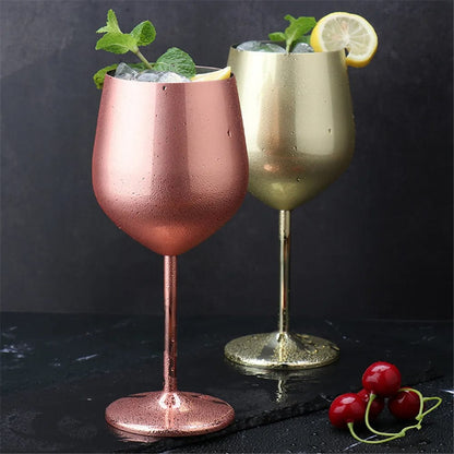 Luxury Metal Wine Glass
