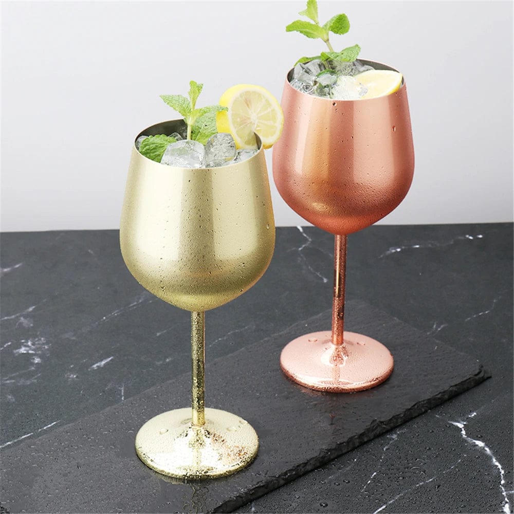 Luxury Metal Wine Glass