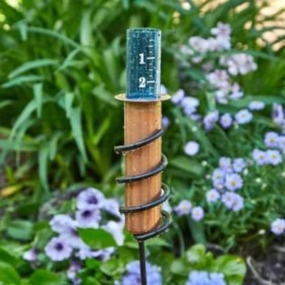Accurate Copper Rain Gauge for Home Yard Water Measurement
