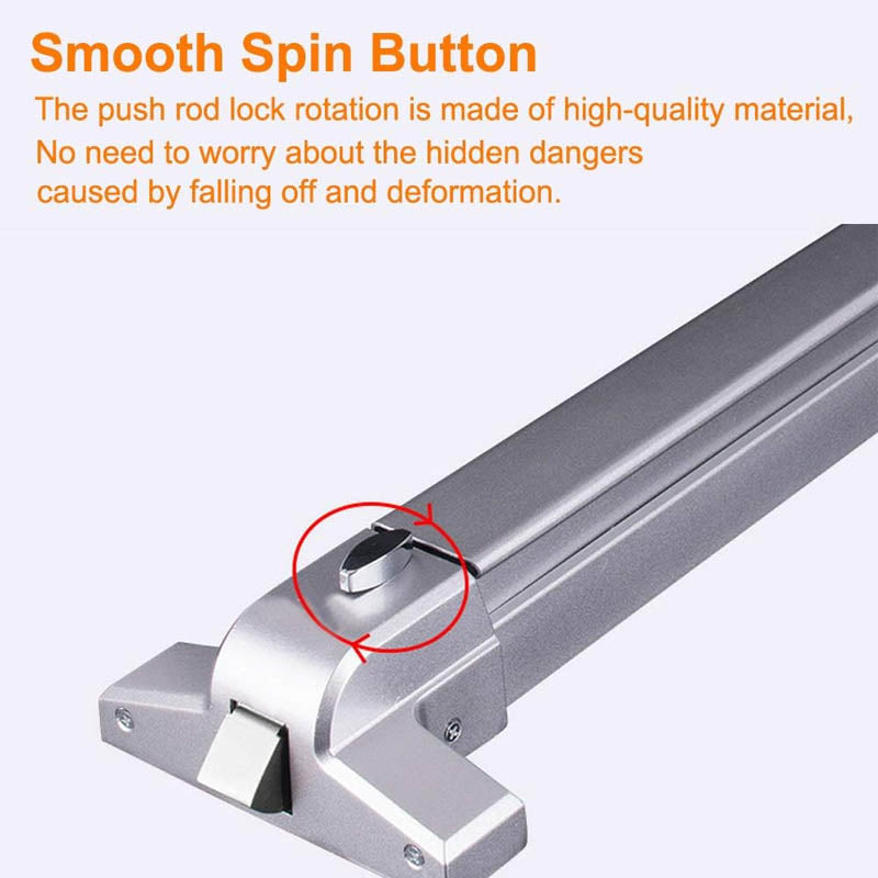 Secure Exit Door Push Bar with Outdoor Handle Lock