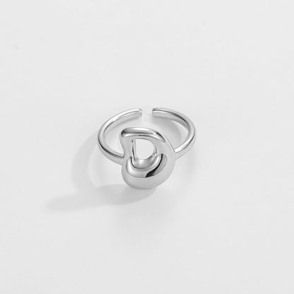Fashionable Alphabet Initial Ring