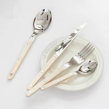 Personalized 24pc Stainless Steel Silverware Set