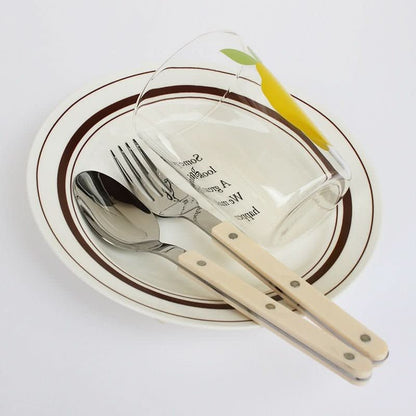 Personalized 24pc Stainless Steel Silverware Set