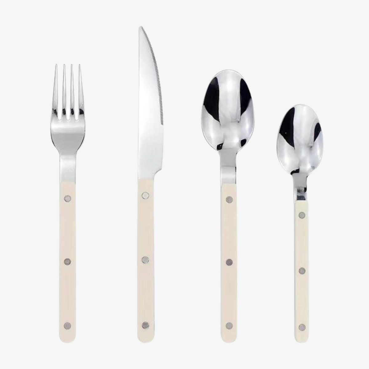 Personalized 24pc Stainless Steel Silverware Set