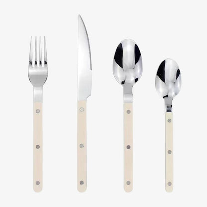 Personalized 24pc Stainless Steel Silverware Set