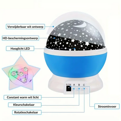 Galaxy Night Light Projector with Music and Colors