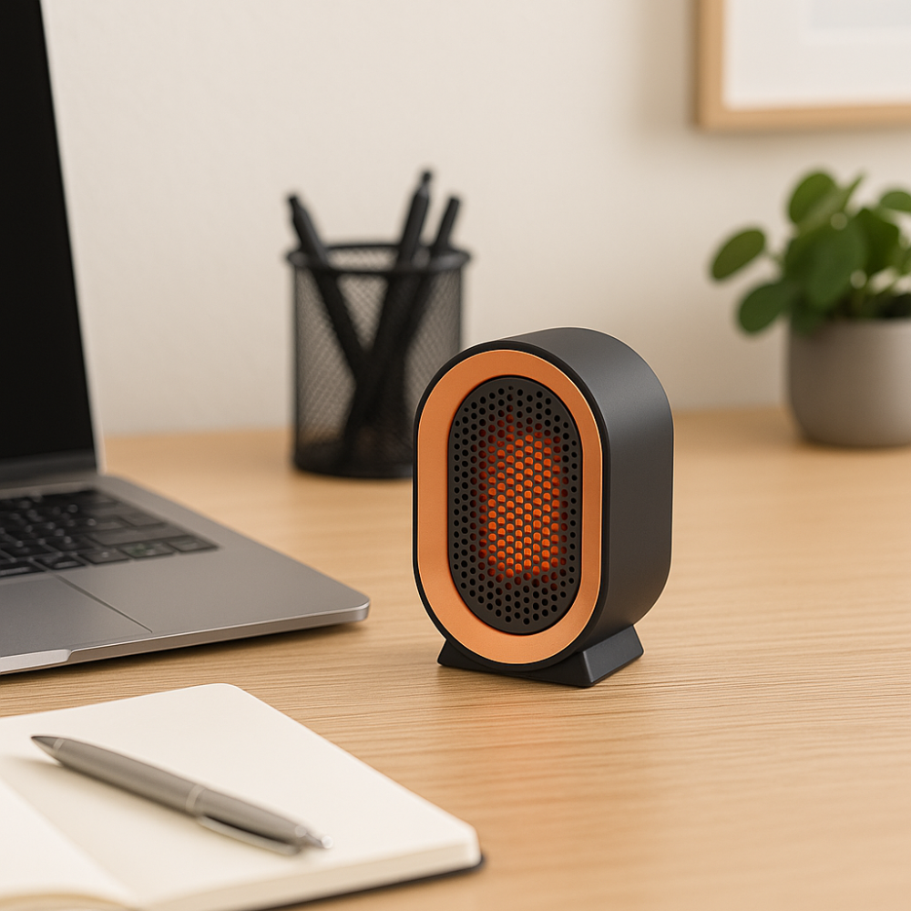 Compact Ceramic Electric Space Heater for Home Office - Yeezlab