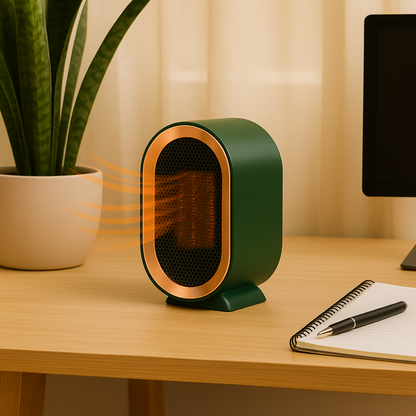 Compact Ceramic Electric Space Heater for Home Office