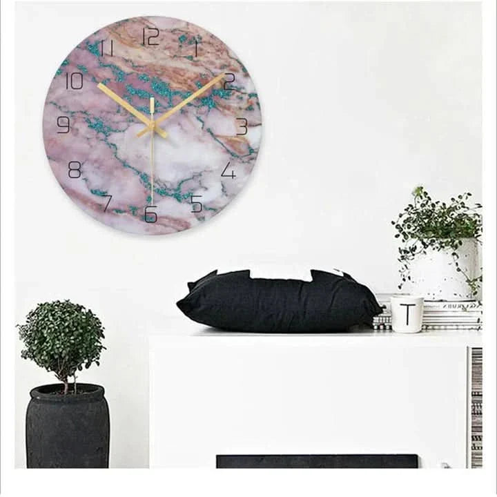 Luxury Marble Effect Wall Clock
