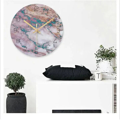 Luxury Marble Effect Wall Clock