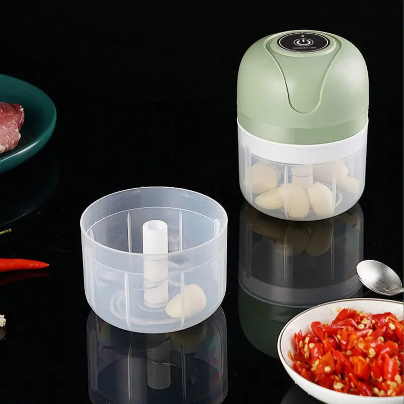 Portable Compact Food Chopper - Rechargeable Mini Processor