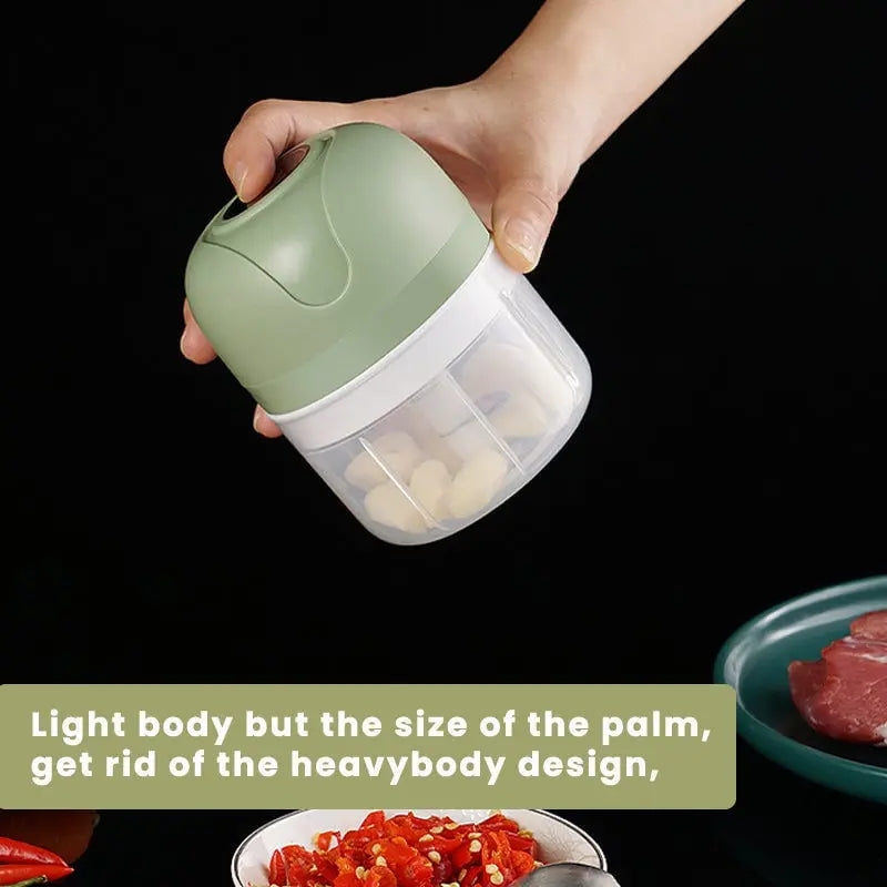 Portable Compact Food Chopper - Rechargeable Mini Processor