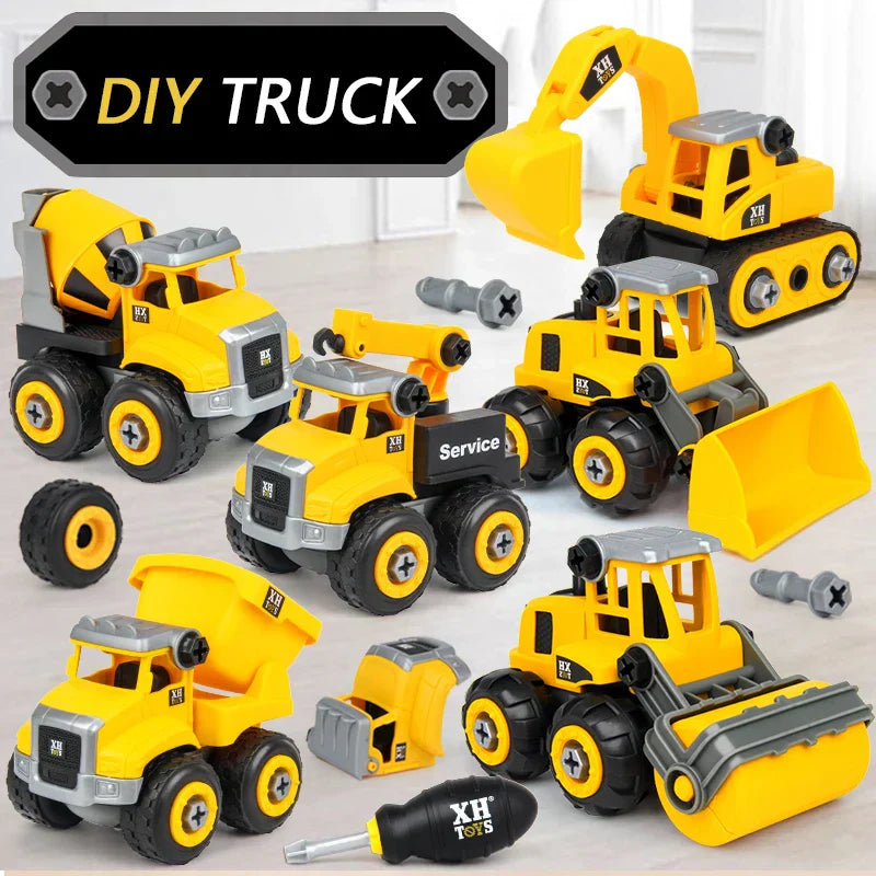 Fun Kids Construction Play Set with Vehicles