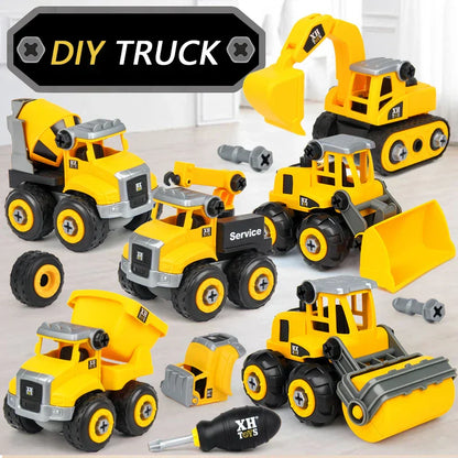 Fun Kids Construction Play Set with Vehicles