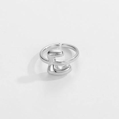 Fashionable Alphabet Initial Ring